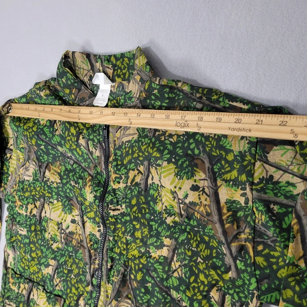Bushlan Fullzip Lightweight Shirt Jacket Men's S Green Camouflage Long Sleeve
